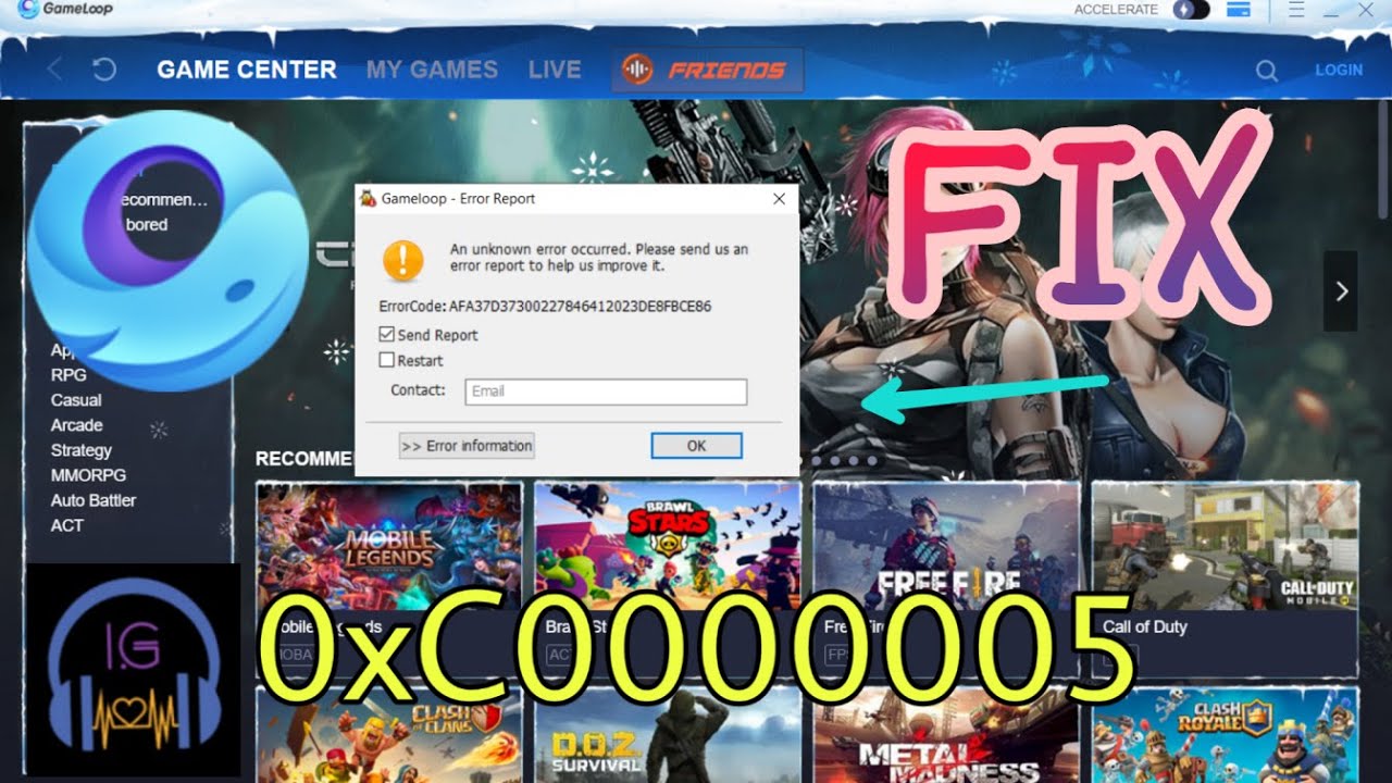 FIX GAMELOOP BUG REPORT ERROR/ENGINE OPENING ERROR (AFA37D373002278464..)
