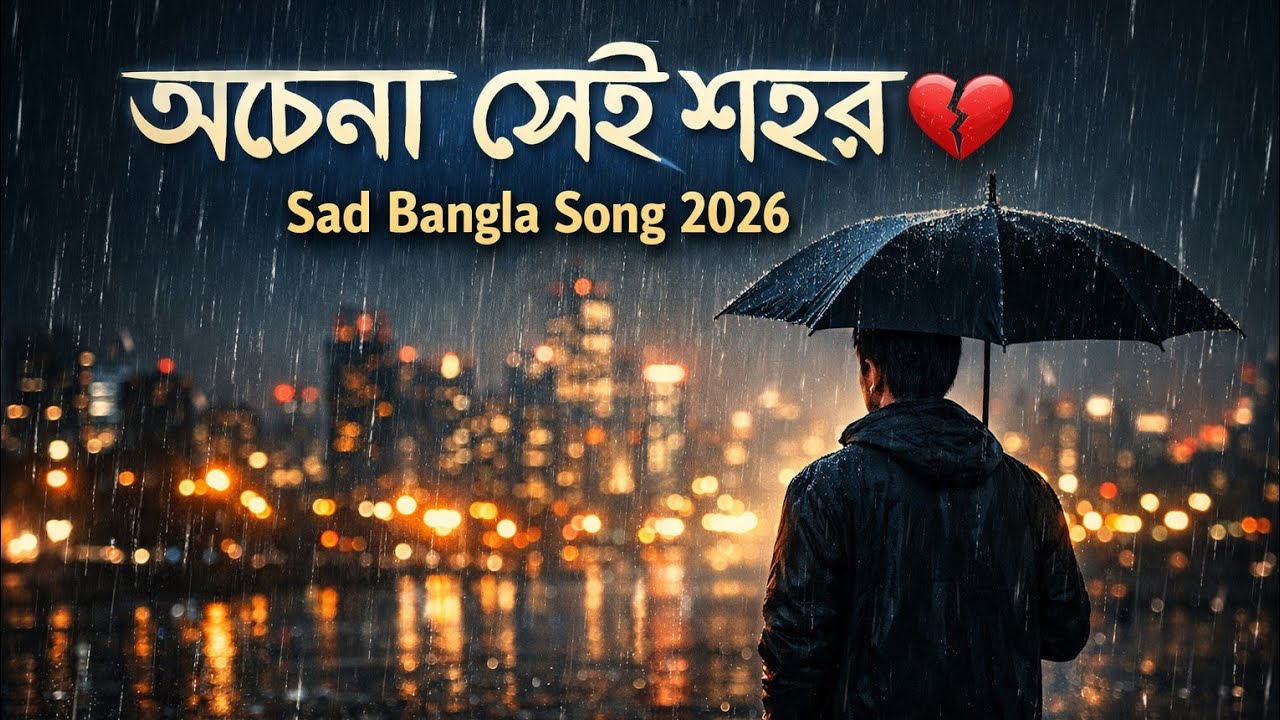 অচেনা সেই শহর 💔 | Sad Bangla Song 2026 | Heart Touching Song