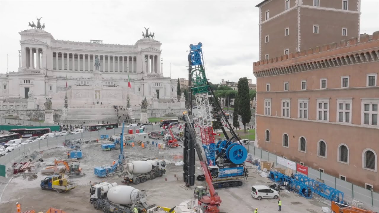 Metropolitana di Roma Linea C, Stazione Venezia: il viaggio dell'idrofresa