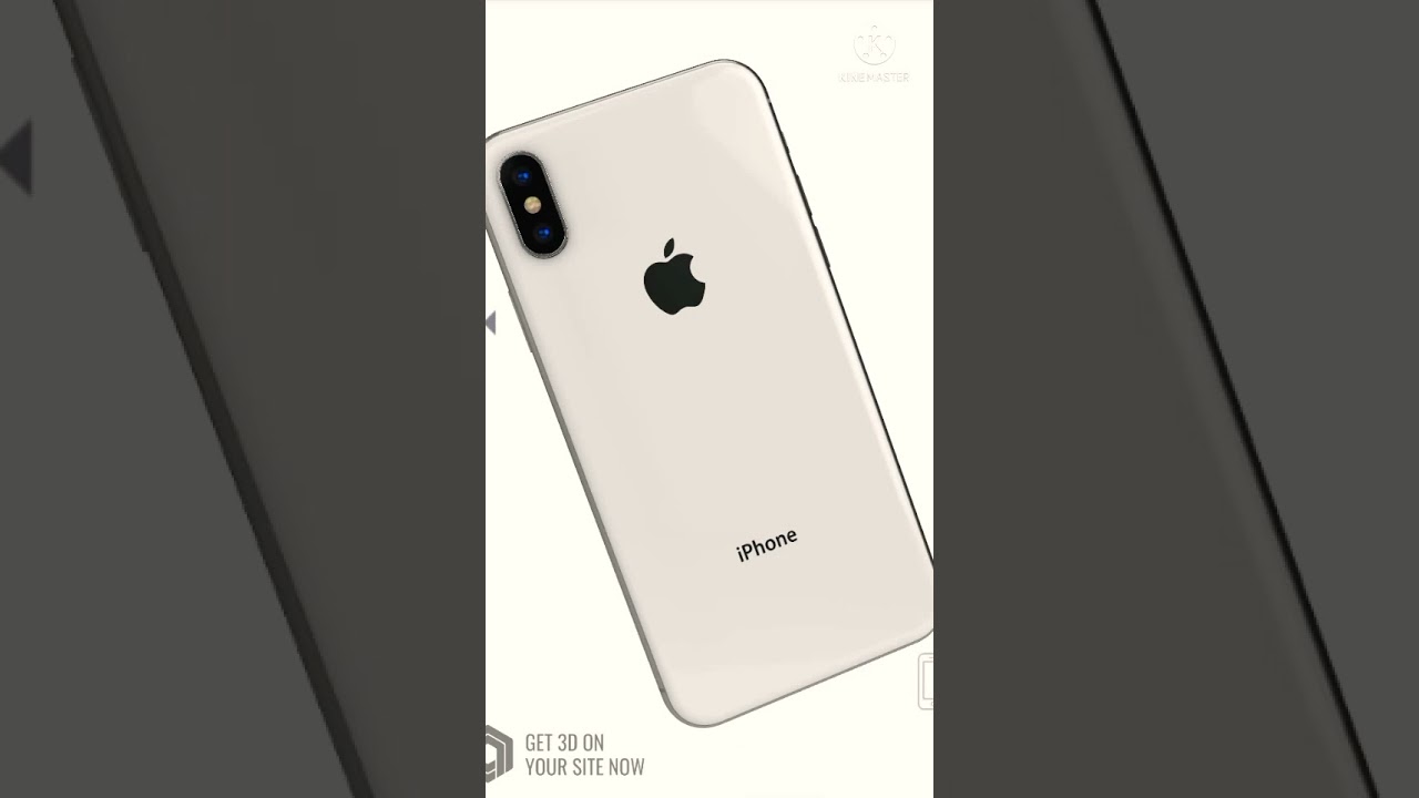 Apple IPhone X Silver in 360° 