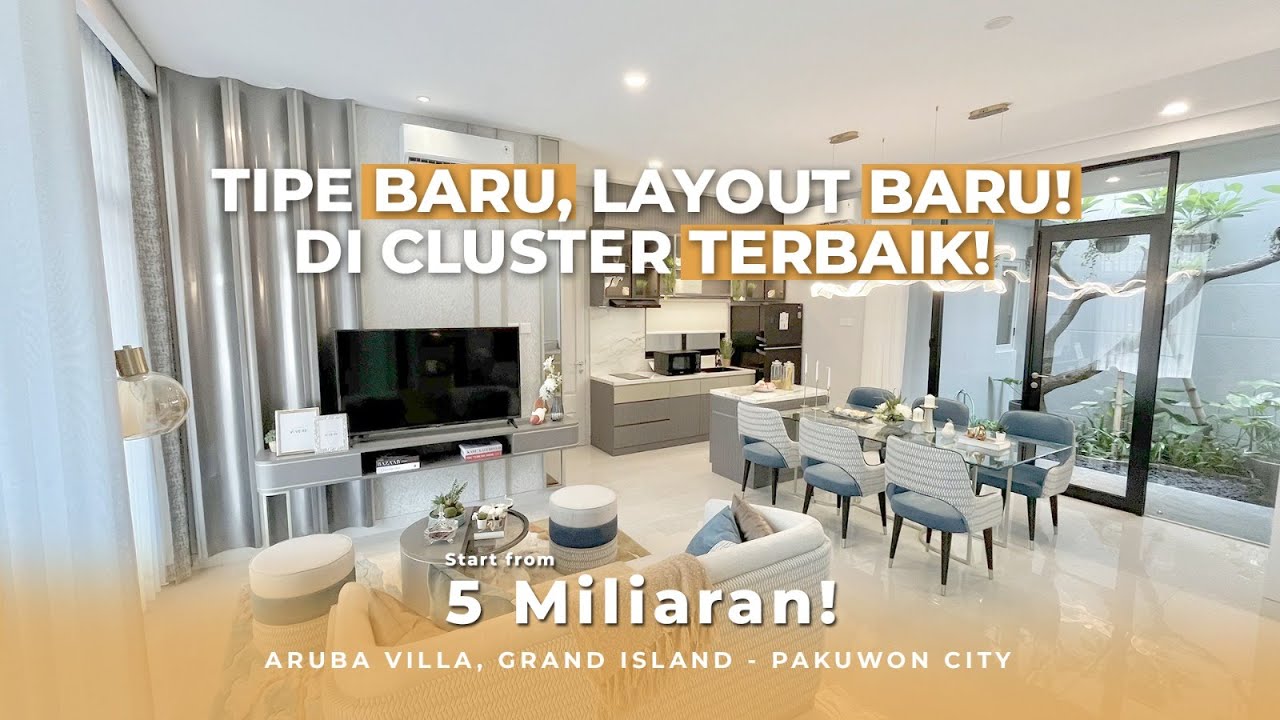 Cuma 5M-an aja! Bisa punya Rumah Mewah di Kota Mandiri! | Aruba Villa Pakuwon City