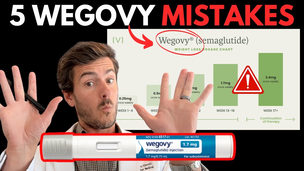 5 Things You Should NEVER Do While on Wegovy or Zepbound | Dr Stirrett
