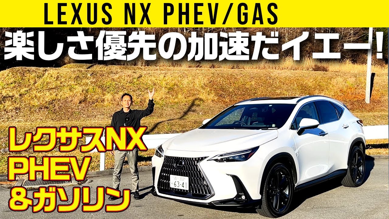 【レクサス NX】モーターもエンジンも楽しく出力！【初のPHEVもあり】
