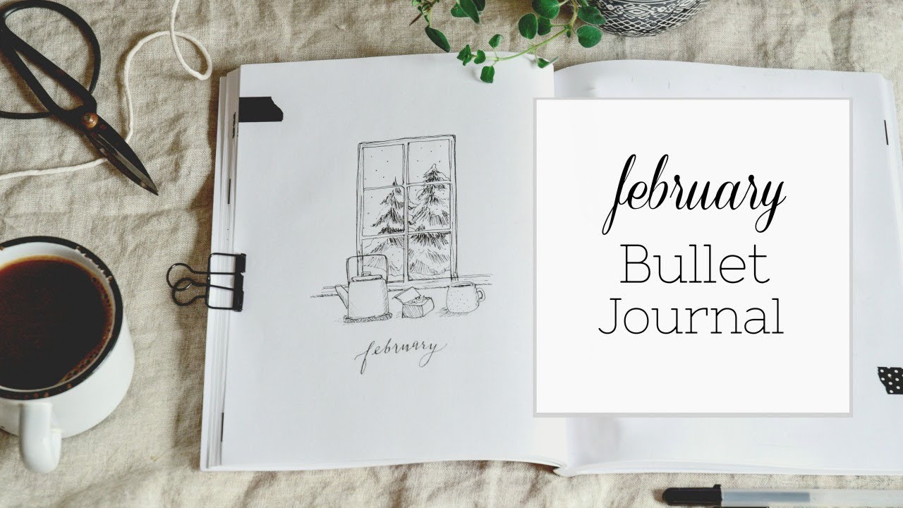 Bullet Journal Layout | 2018 FEBRUARY FLIP THRU