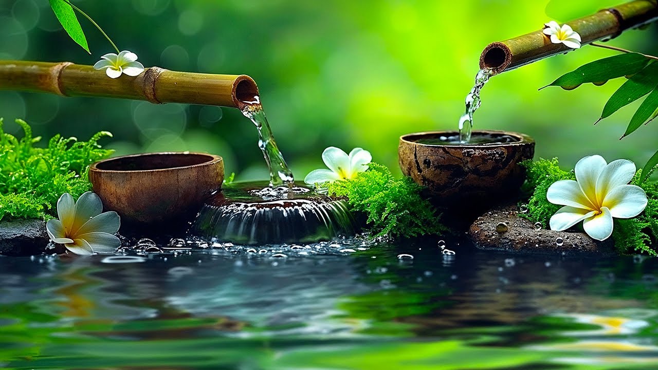 Звук воды и барабан для снятия стресса |  Исцеление души