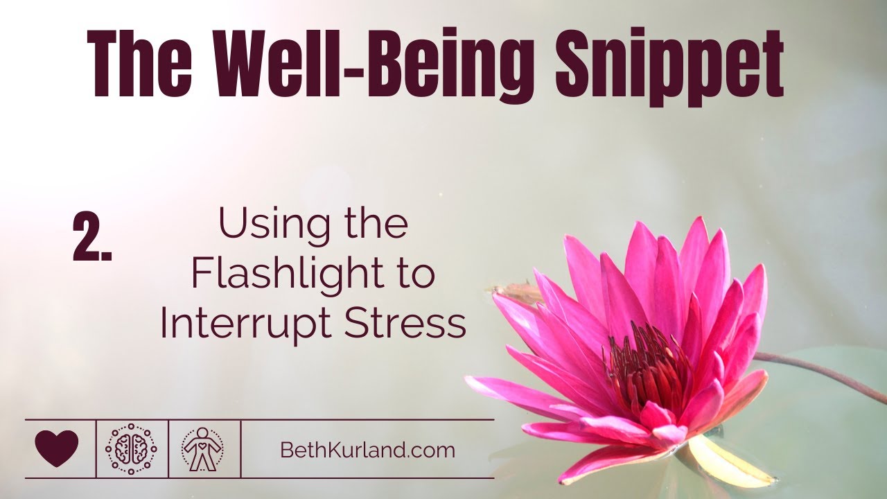 Using the Flashlight to Interrupt Stress