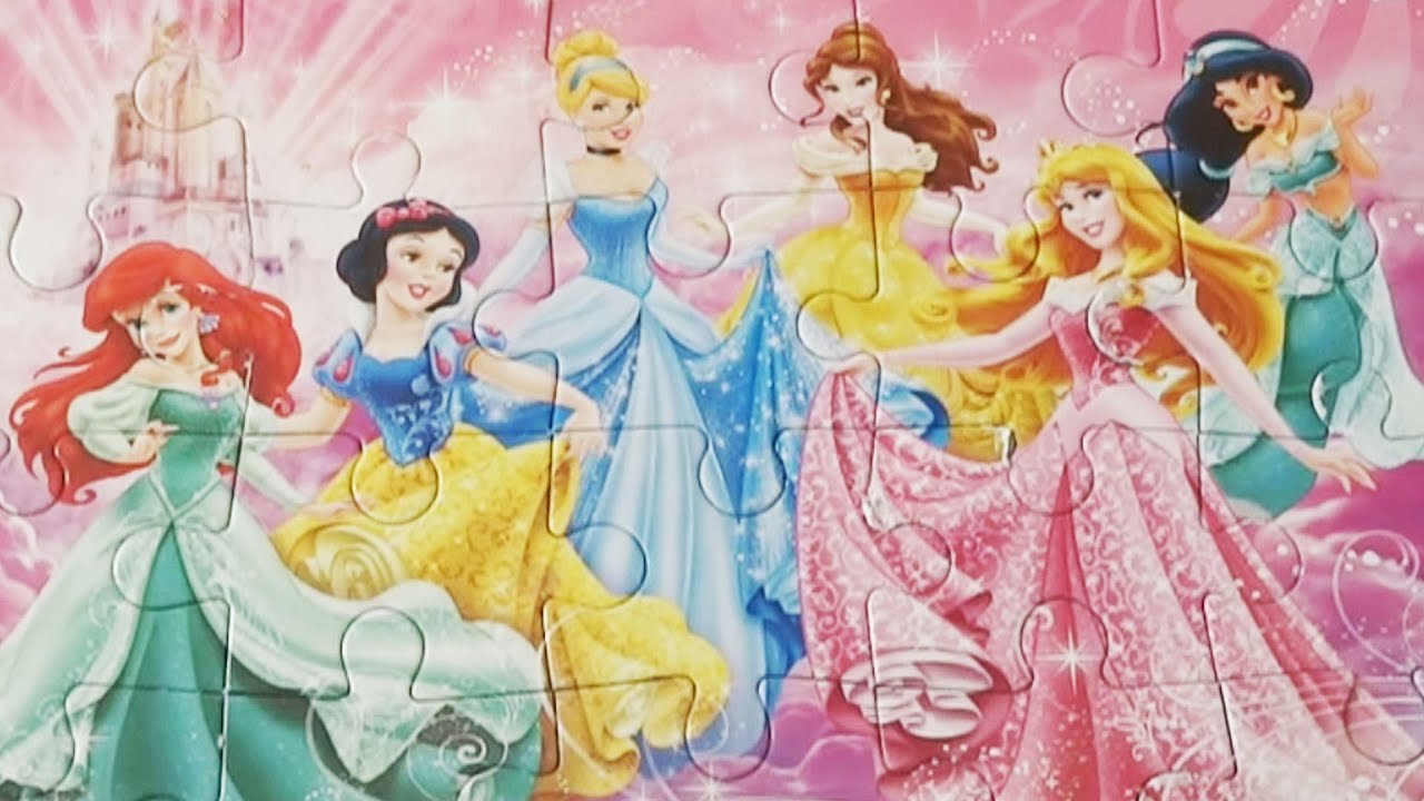 Disney Princess Jigsaw Games Clementoni Puzzle Ravensburger Rompecabezas Play Kids Toys
