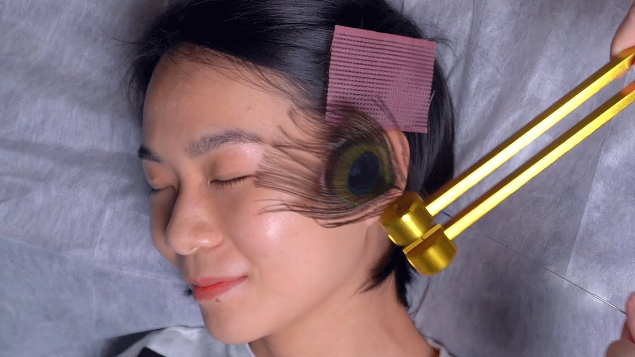 ASMR | Чистка ушей | Оформление бровей | Спа для глаз | Массаж кожи головы