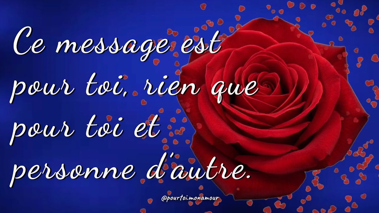 ❤️ Un message juste pour toi, mon amour 🌸 #amour #love #amoureux #cœur #french