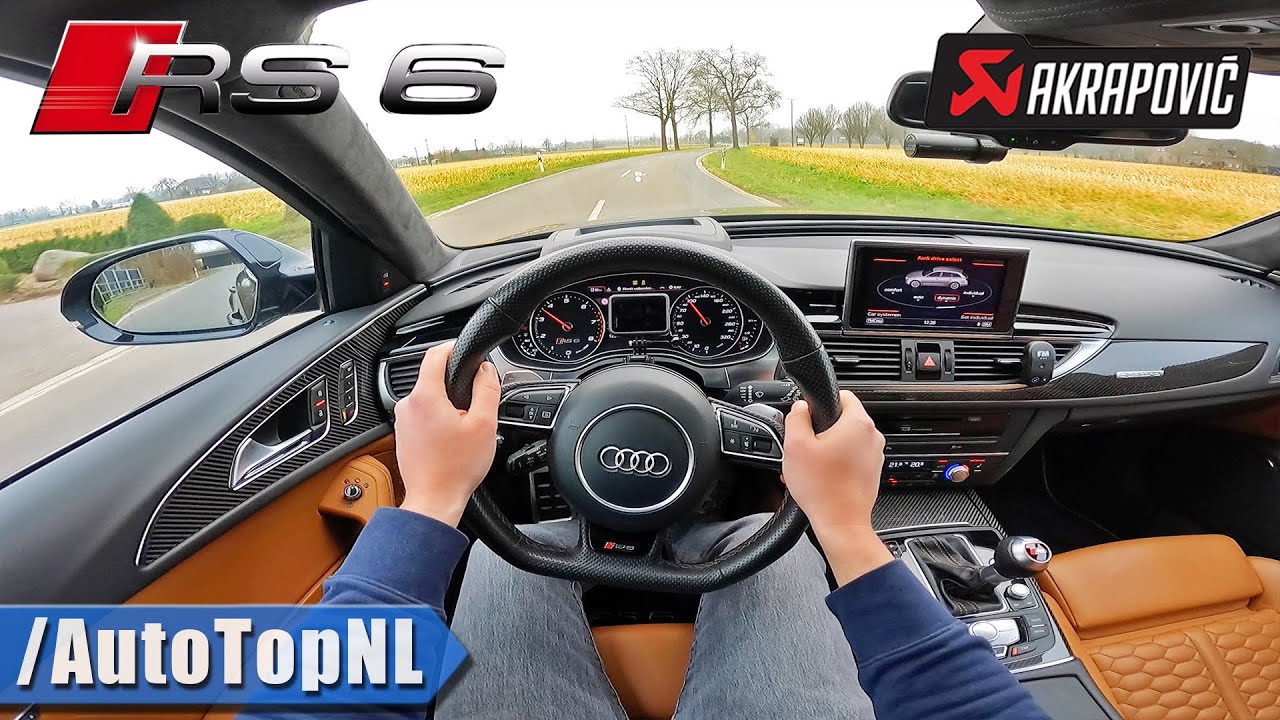 700HP Audi RS6 C7 AKRAPOVIC Exhaust *LOUD* POV Test Drive by AutoTopNL