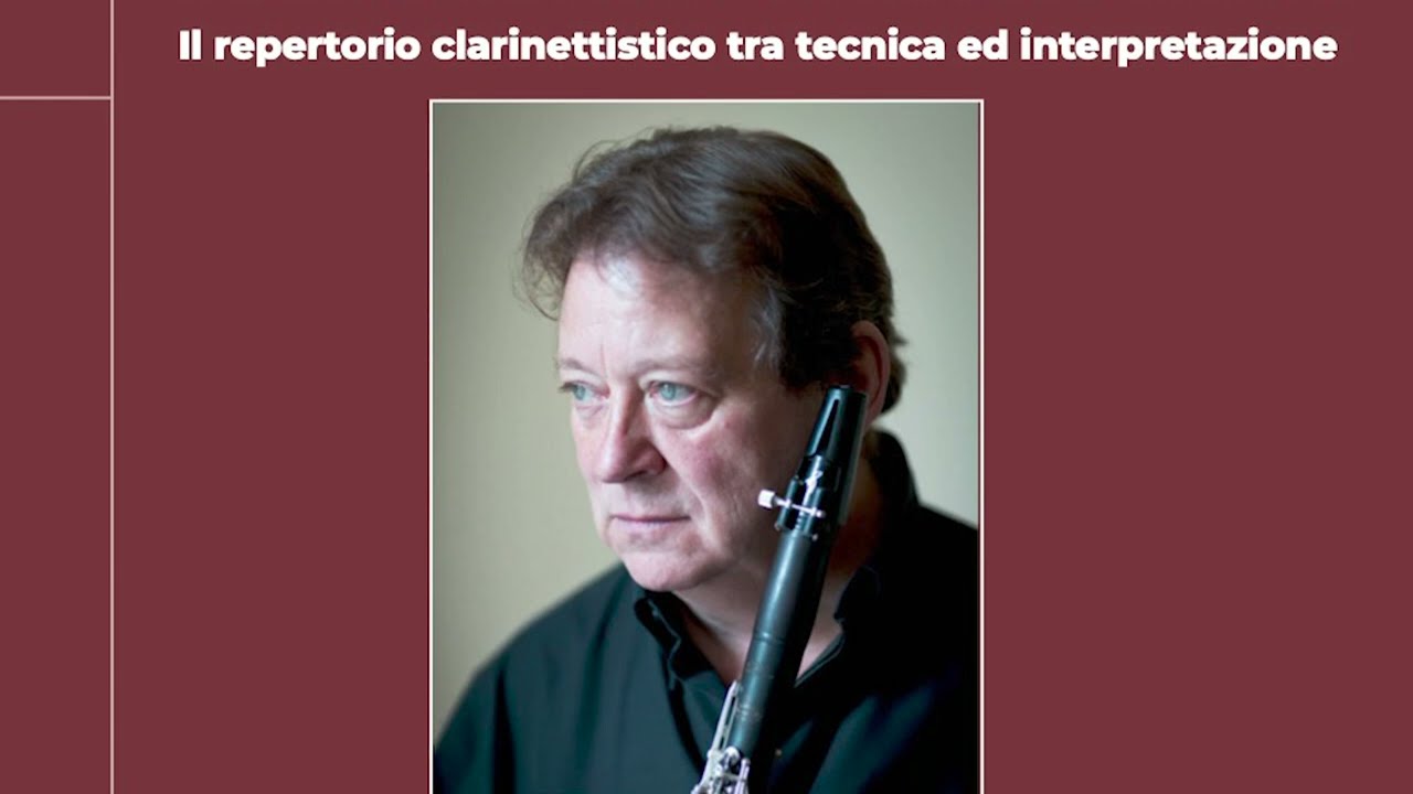 ANDREW MARRINER, Clarinet Masterclass at the Conservatorio di Musica 
