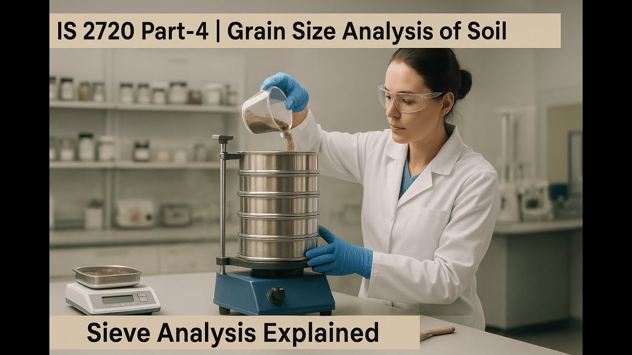 IS 2720 Part-4 | Grain Size Analysis of Soil (Coarse Grained Soil Test) | Sieve Analysis Explained