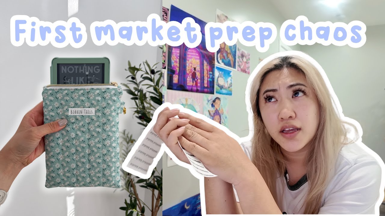 First Market Prep making fabric label DISASTER vlog
