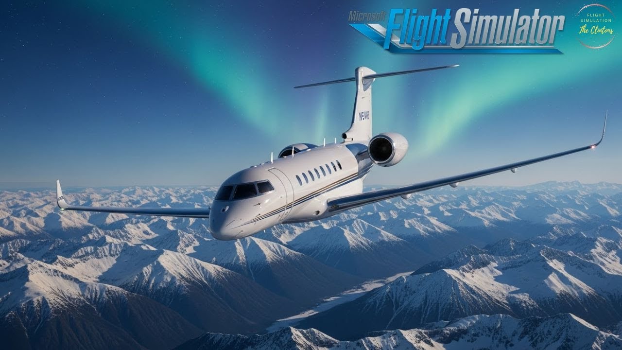 C750 Luxury Arctic Ascent: Anchorage to Fairbanks Icy Challenge #msfs #LuxuryTravel #AdventureAwaits