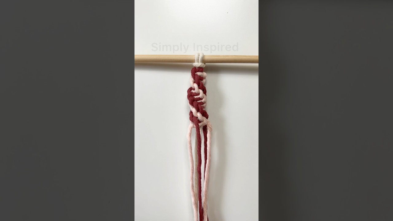 Double Spiral Knot  #macrame #diymacrame #knot