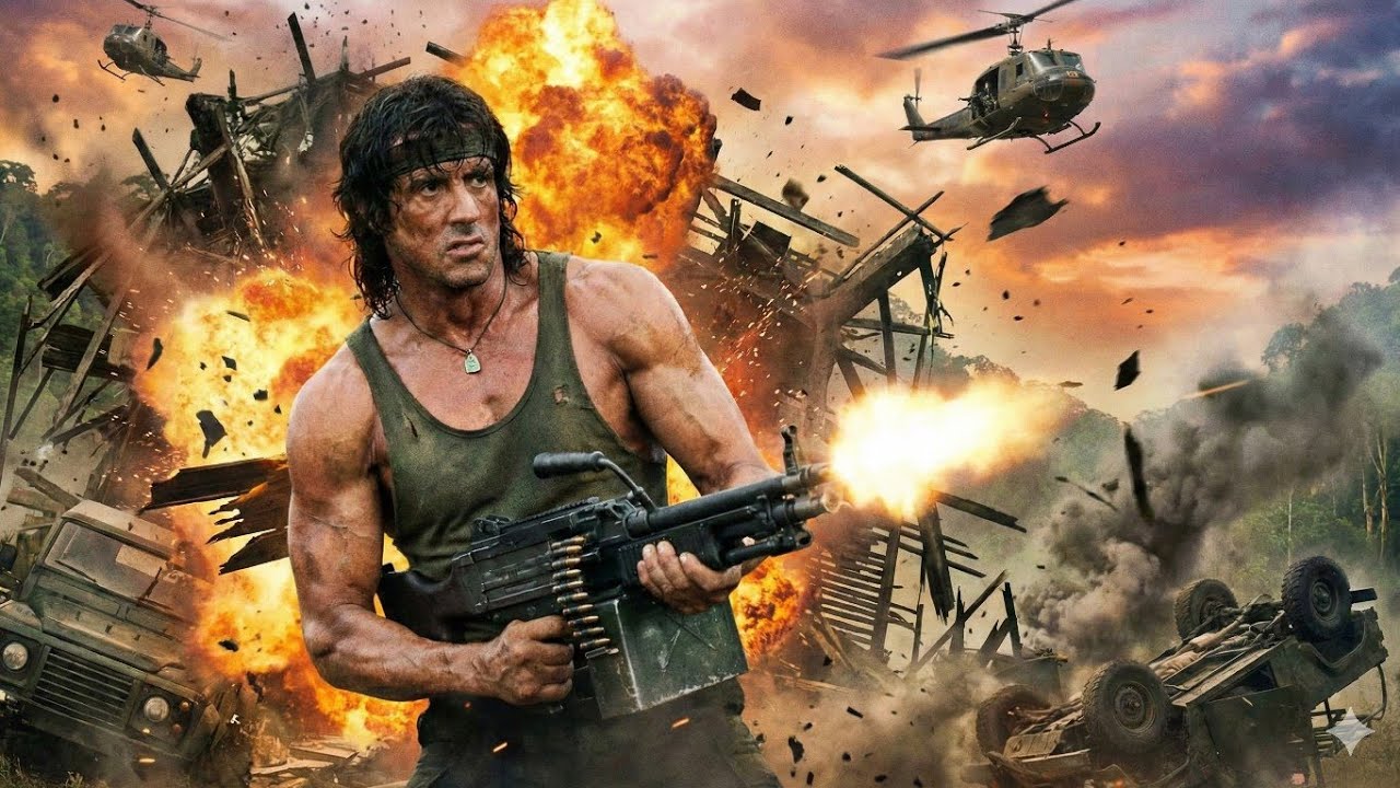 Epic Rambo Action Scenes: Explosions & Combat | Sylvester Stallone Montage
