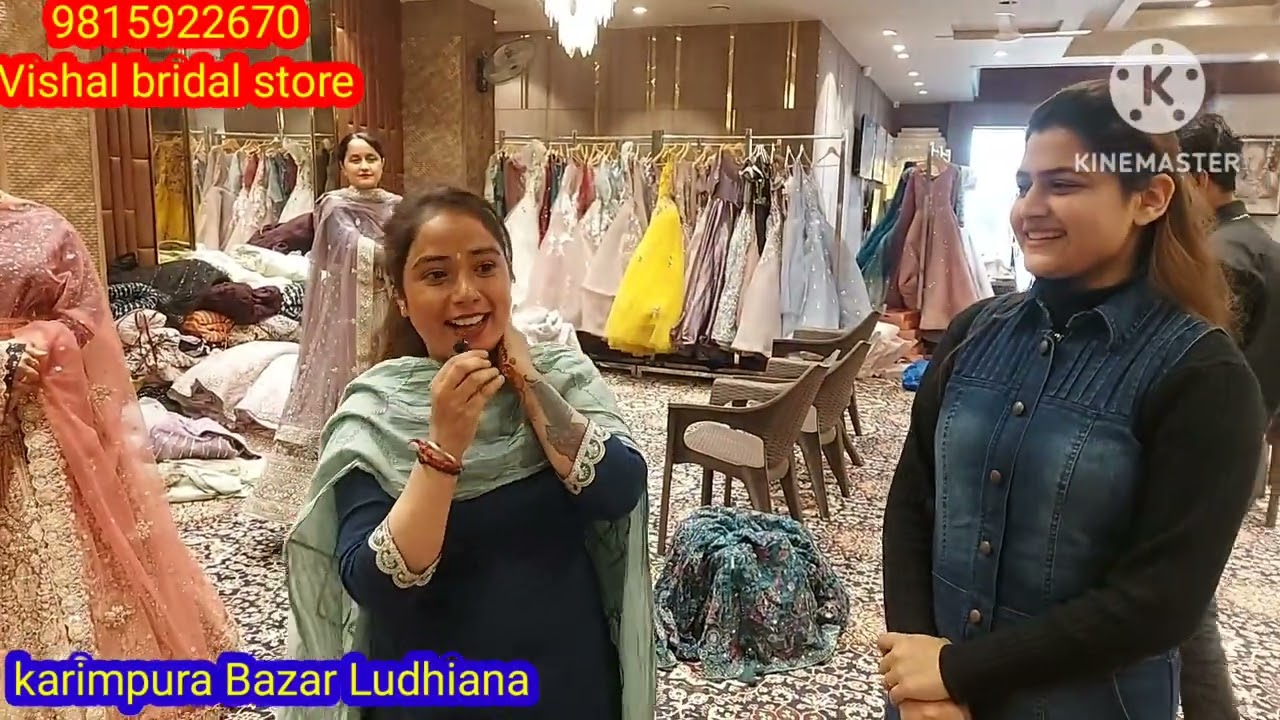 🇮🇪 fashion show live bridal lehenga bridal dress#ludhiana # Vishal bridal studio#