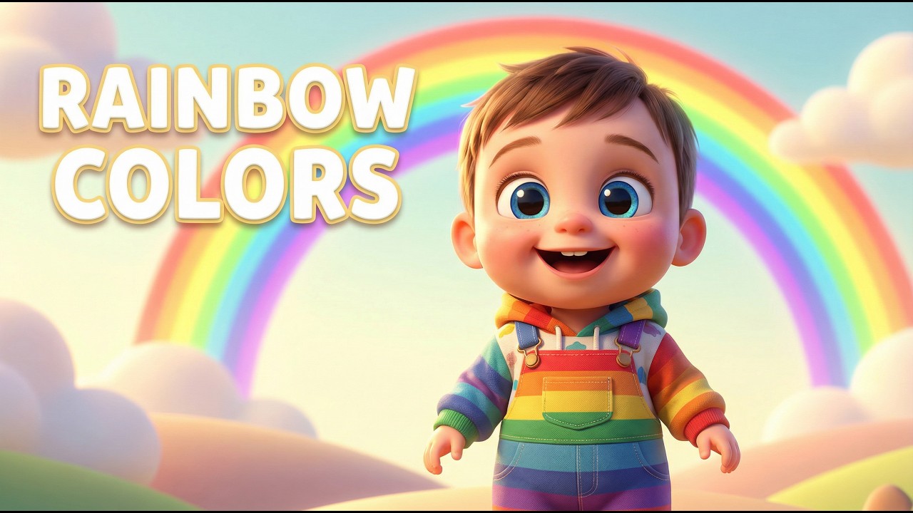 Rainbow Colors Clothes Song 🌈 | Learn Colors with Clothes | Toddler & Preschool Songs (WITH LYRICS)