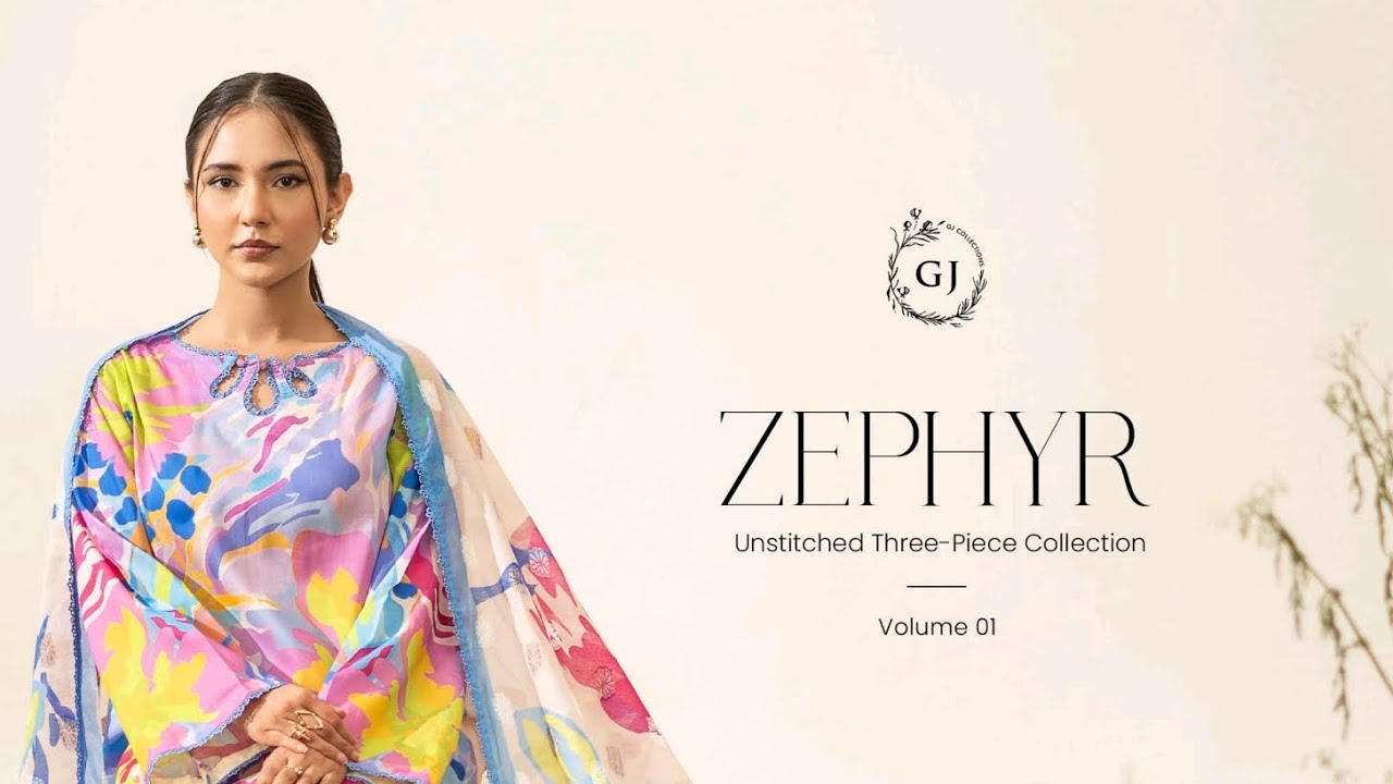 ZEPHYR BY GULL JEE VOL 1 LUXURY DIGITAL PRINTED LAWN COLLECTION 