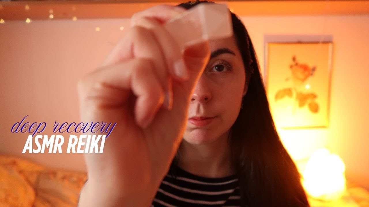 ASMR Reiki | deep recovery | soothe sore throat & cough | remove pain & fatigue | healing sleep