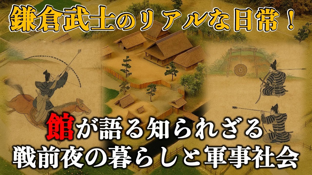 【鎌倉武士のリアルな日常！】『館』が語る知られざる戦国前夜の暮らしと軍事社会【鎌倉時代：日本史】