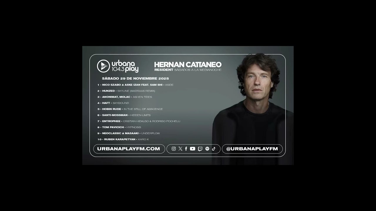 Tom Pavicich - Hypnosis / Cut Hernan Cattaneo Resident 760, 29/11-2025