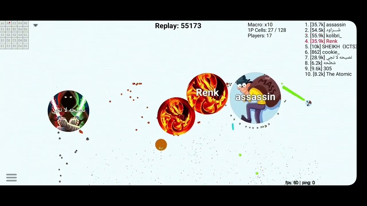 #بلوب لقطات  مقطع خفيف لطيف 😎🔴/#agario #blob #destroy 🧵