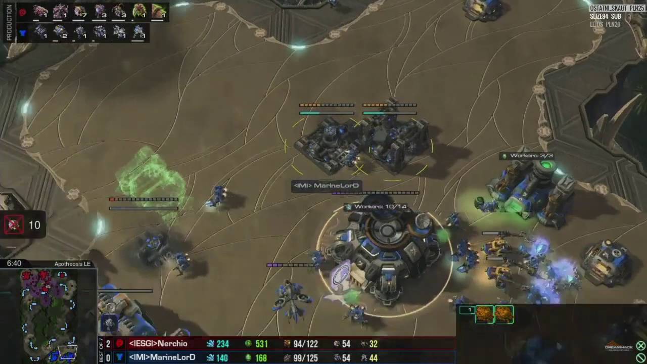 Finał Dreamhack - Nerchio vs Marine Lord - g3 - Starcraft 2 - Polski komentarz