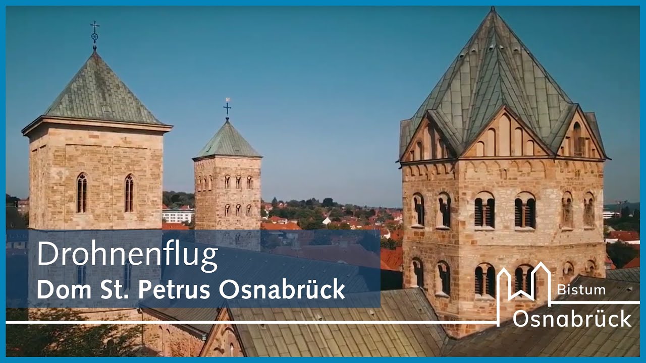 Drohnenflug Dom St. Petrus Osnabrück