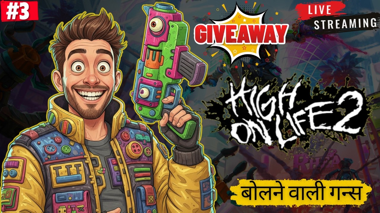 High on Life 2 LIVE 🔥 PS5 Gameplay | GiveAway Special  | Day 3