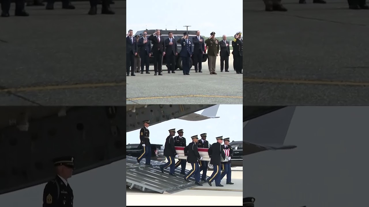 Trump attends return of US soldiers killed in Iran war