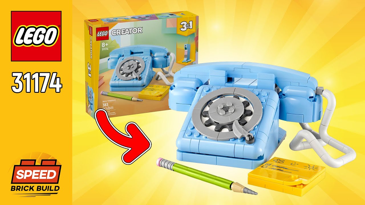 LEGO Creator Retro Telephone (31174)[383 pcs] Step-by-Step Building Instructions @SPEEDBrickBuild