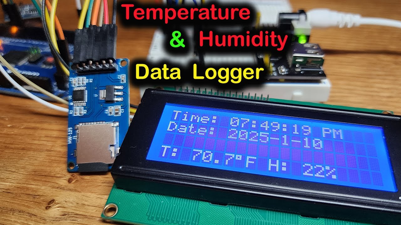 How to Build a Temperature and Humidity Data Logger with Arduino #arduino