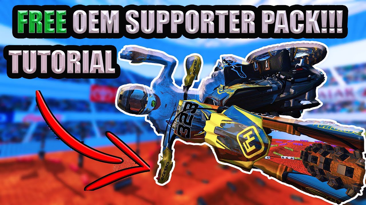 OEM SUPPORTER PACK TUTORIAL NOW FREE IN MXBIKES