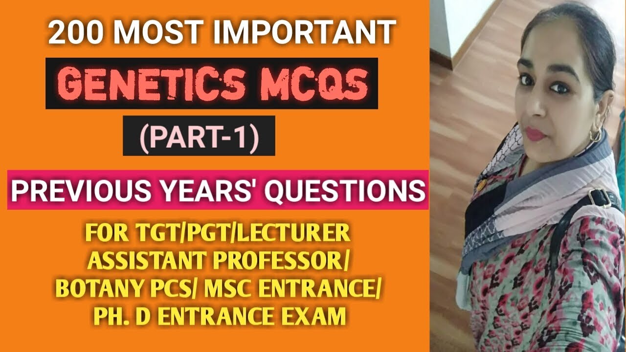 #BotanyMCQ // GENETICS MCQ FOR ALL COMPETITIVE EXAMS (PART-1)
