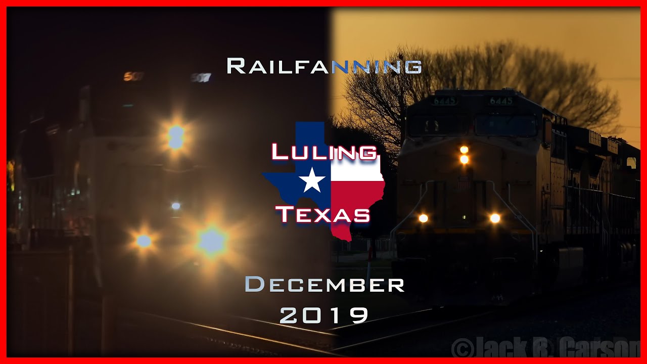 [4K 60fps] Railfanning Luling TX December 2019 Feat Amtrak Dash 8