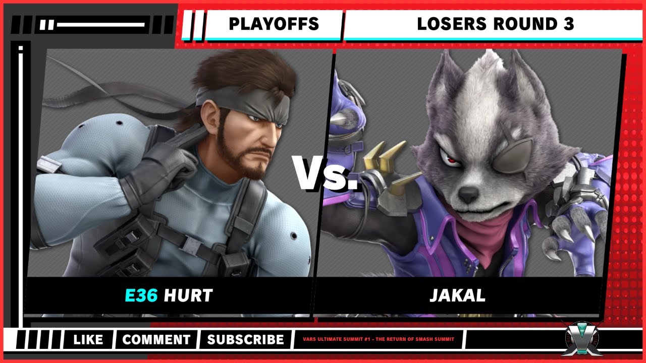 Vars Ultimate Summit #1 - The Return Of Smash Summit - Hurt (Snake) VS Jakal (Wolf) - SSBU