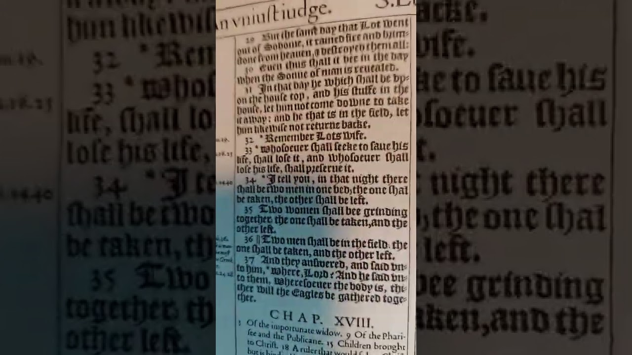 Luke 17:36 in the 1611 KJV says what?