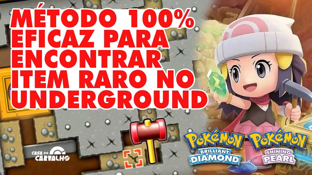 O MELHOR MÉTODO DE FARMAR NO UNDERGROUND - Pokémon Brilliant Diamond e Shining Pearl