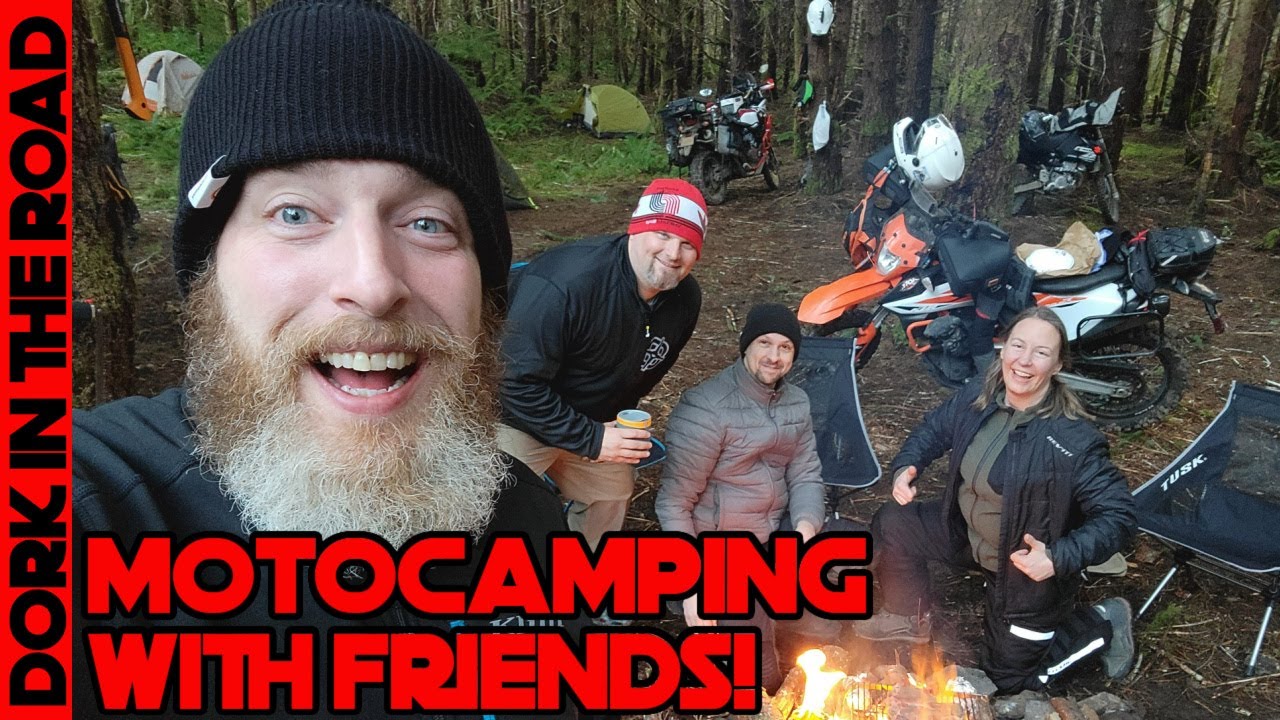 Dropped Bikes, Campfire Cooking, and Laughing With Friends: Adventure Bike Motorcycle Camping