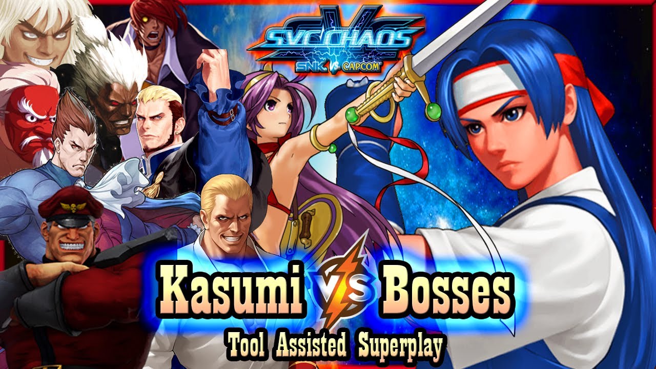 【TAS】SVC CHAOS - KASUMI VS BOSSES