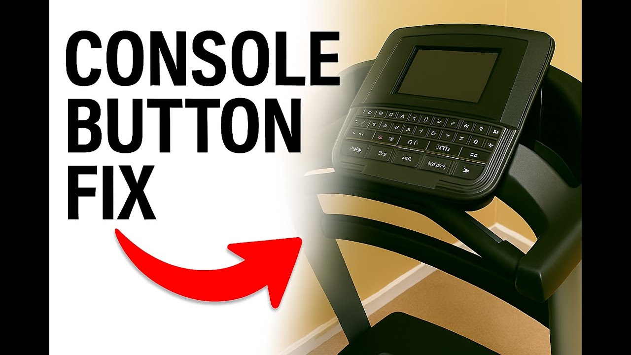 NordicTrack Treadmill Console Button Repair (Step-by-Step Fix Guide)