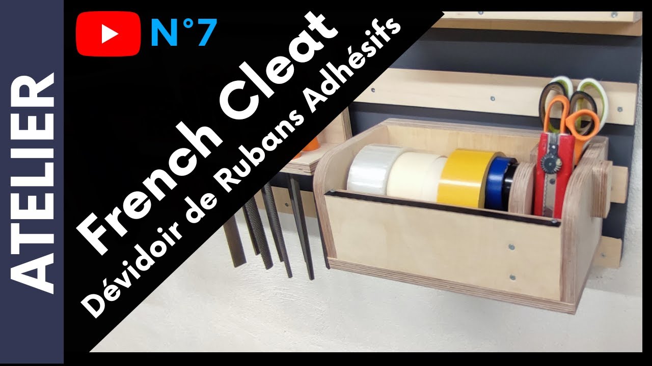 Réalisation French Cleat / Support pour un dévidoir de Rubans Adhésifs N°7 #frenchcleat #diyideas