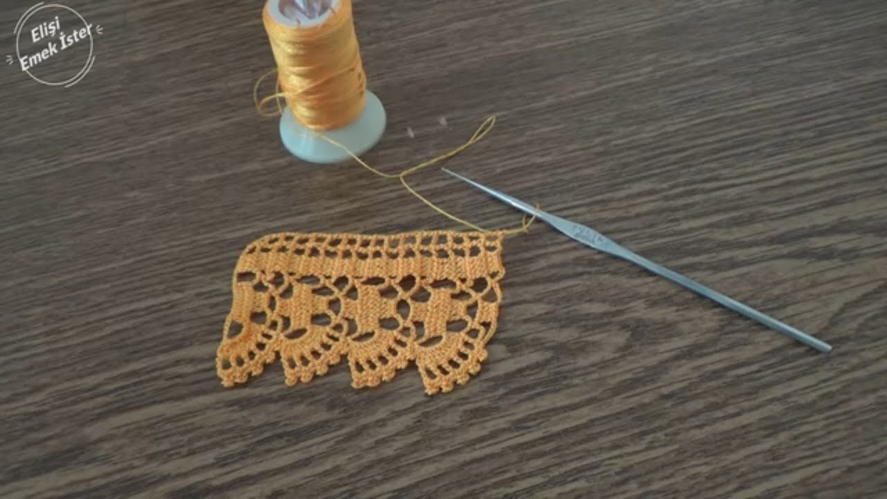 Bu modelden bebek pikesi çok güzel olur! 119 Havlu Kenarı Modeli #knitting
