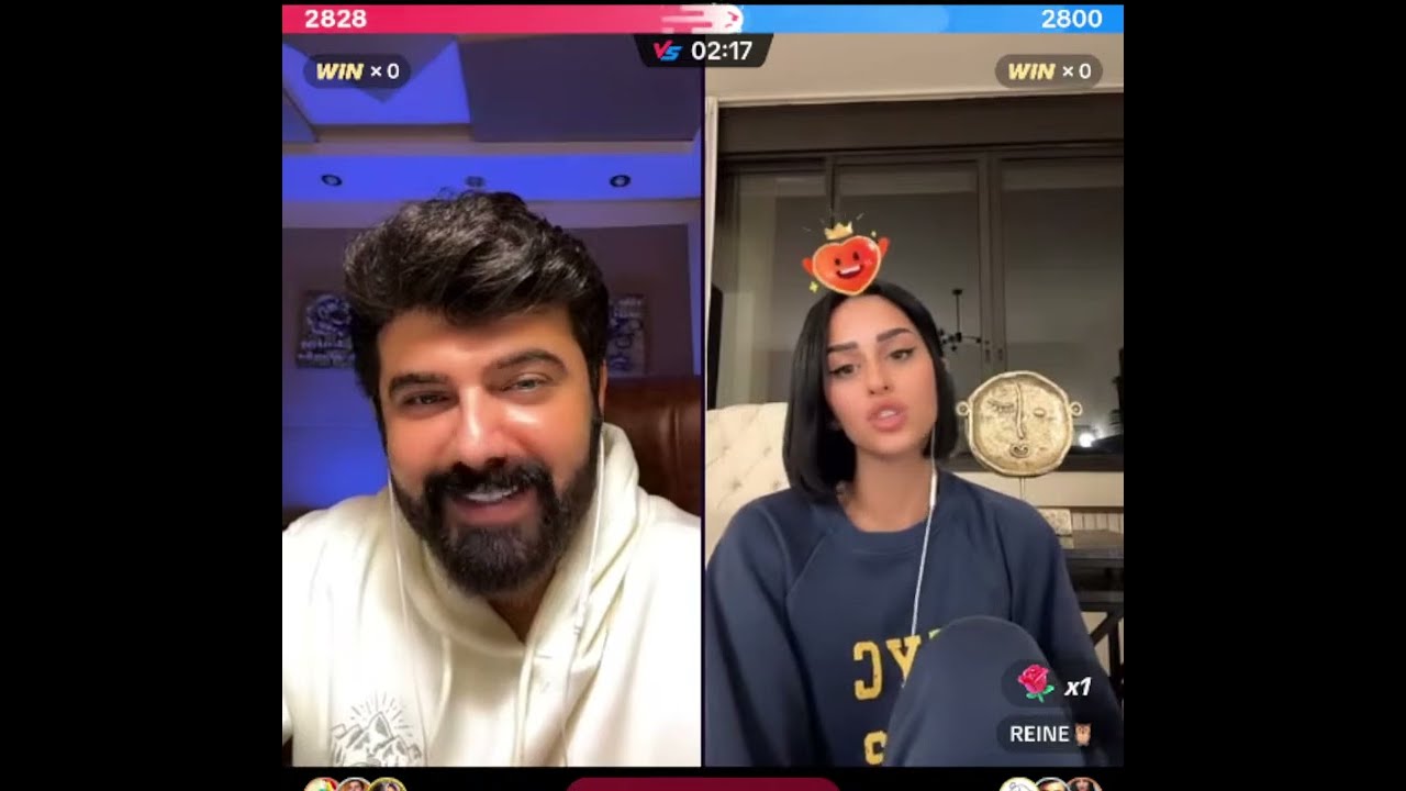 عمار الكوفي مع رين جولة واحكام مع دردشة رين تطلب من عمار يغني ⚖الميزان  بس يرفض😔☺
