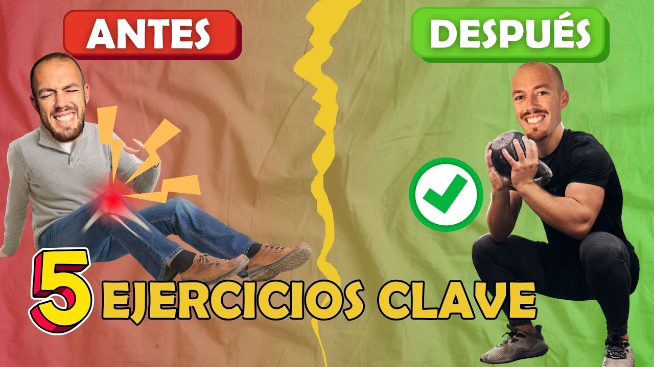 ⏫5 MEJORES Ejercicios RECOMENDADOS Para ALIVIAR tu DOLOR de la Condromalacia Rotuliana RÁPIDAMENTE