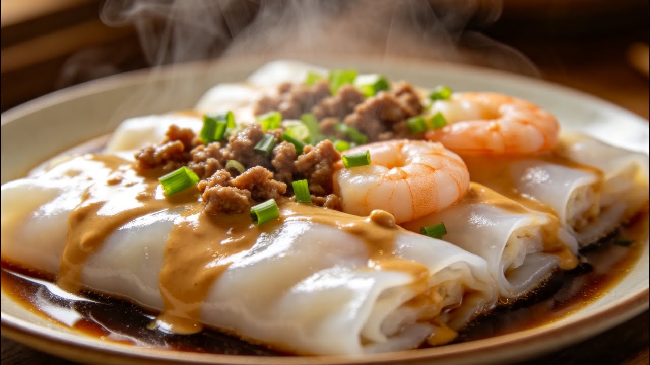 ⭕️ Chinese /廣東腸粉 #live#food ♨️