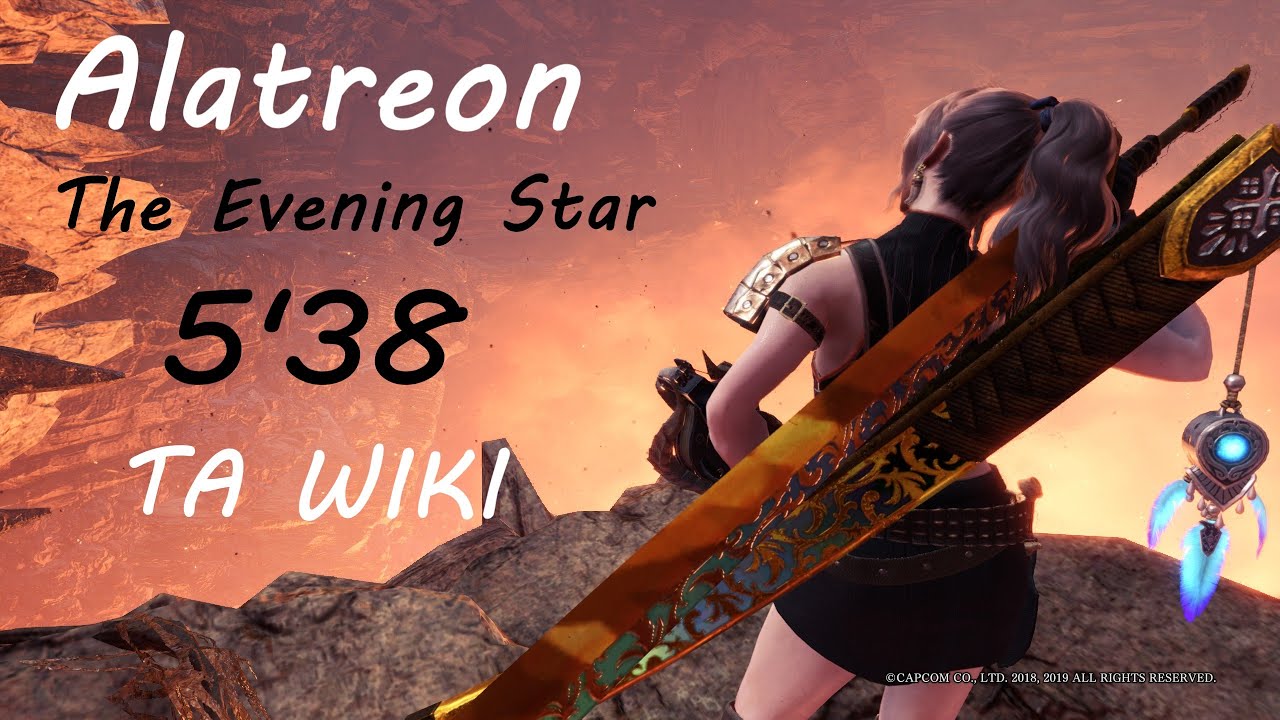 [MHW:IB PC] Alatreon | The Evening Star (Fire) | Longsword | Solo | TA Wiki | 5'38