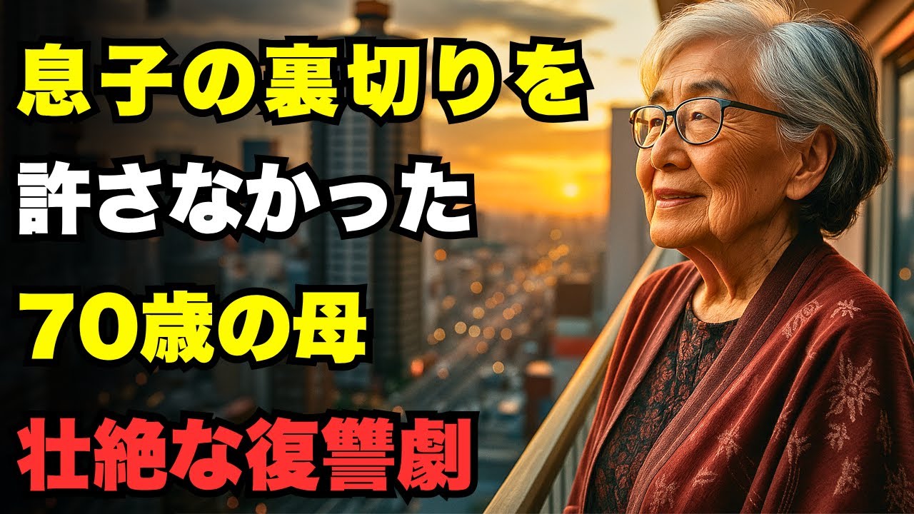 「息子の裏切りと母の壮絶な復讐！70歳女性が財産を奪還する衝撃の物語」
