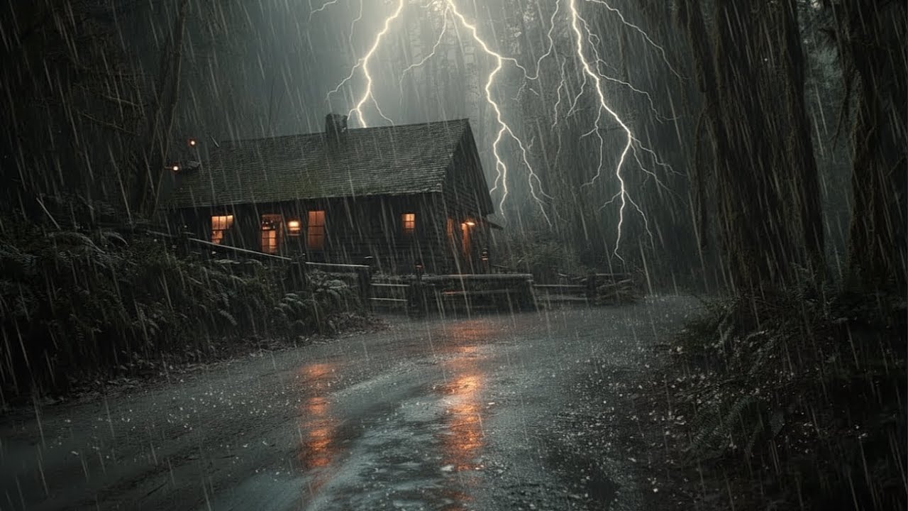 Rainstorm Thunder Sounds for Sleep | Calm Night Noise for Stress Relief and Deep Rest
